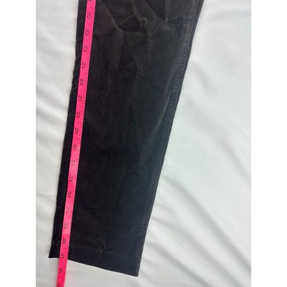 NEW J. McLaughlin Womens Watson Velvet Pants Brown 6 Tapered - Picture 7 of 8